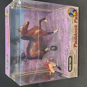 Breyer Paddock pals English doll and horse
